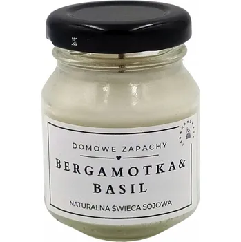 Svíčka Sójová vonná svíčka BERGAMOTKA&BASIL Domowezapachy