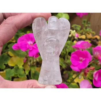 Přírodní kámen Andílek z křišťálu 82mm Brazílie