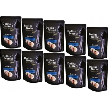 Krmivo pro kočku Dolina Noteci Junior Krmivo pro kočky, jídlo z tresky s sardinkou, 10 x 85 g