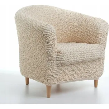 Napínací potah Beżový potah na křeslo