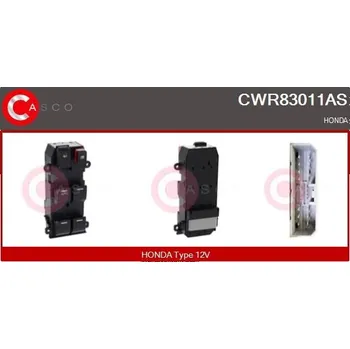 Spínač, zvedací zařízení oken CASCO CWR83011AS