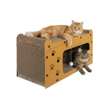 Škrabadlo pro kočky - dvoupatrový dům Purlov 27016