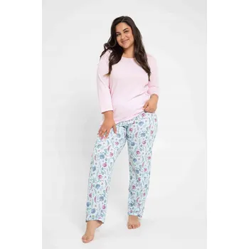 Dámské pyžamo Dámské pyžamo TARO 2990 AMORA BAVLNA XL