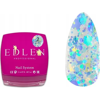 Lak na nehty EDLEN Konfety Glitter 02 5 ml.