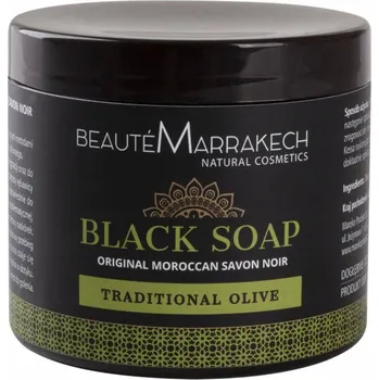 Mýdlo Přírodní černé olivové mýdlo Savon Noir 200g Beaute Marrakech