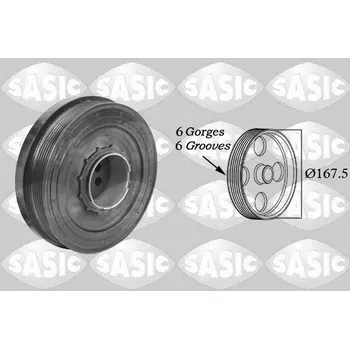 Řemenice, klikový hřídel SASIC 2156078