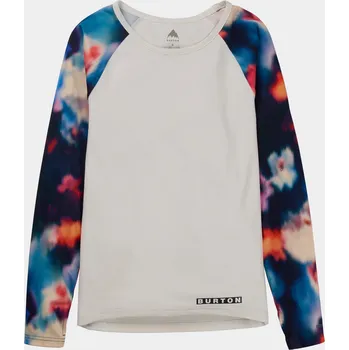 Dámské termo spodky Burton Roadie Base Layer Tech (stout white/floral blue) L, bílá