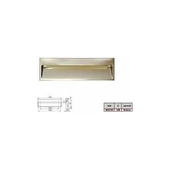 Nábytkové kování CARMEN 160/170mm úchytka zadlabací NI-SAT