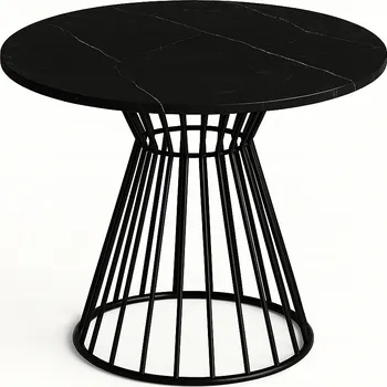 Jídelní stůl Stůl kulatý Leo 75 cm bílý – moderní do jídelny a obývacího pokoje