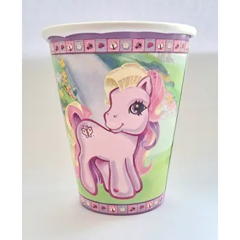 Jednorázové nádobí Kelímky Pony 8 ks, Na Jedno Použití papírové Amscan k narozeninám