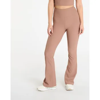 Legíny Urban Classics Ladies Flared Leggings Rib Light Brown S