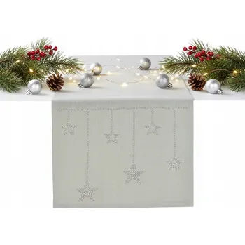 ubrus Běžec na stůl béžový 140 x 33 cm