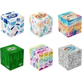 Papírový kapesník Hygienické kapesníčky bez vůně Mola Cubic 3 vrstvé 58 ks