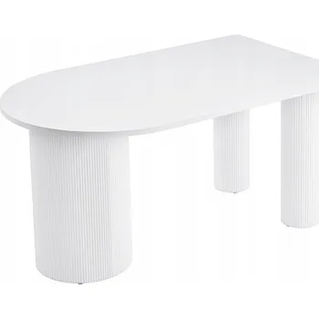 Jídelní stůl Jídelní stůl Dicalize 150x90 cm bílý lamely