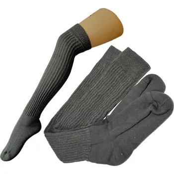 Dámské ponožky Dámské akrylové nadkolenky teplé 42-43 tmavě šedá