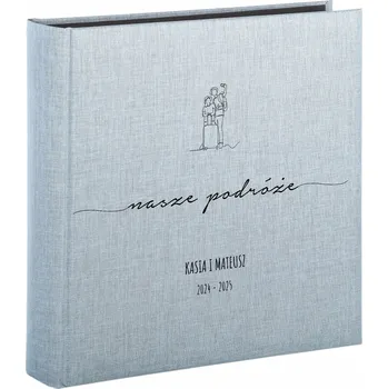 Fotoalbum Fotoalbum na cestovní fotografie s 50 černými kartami Dárek pro cestovatele - Váš vlastní potisk