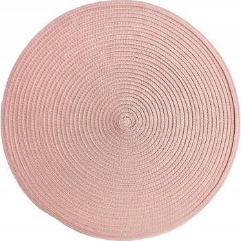 prostírání Prostírání na stůl, kulaté, pudrová růžová