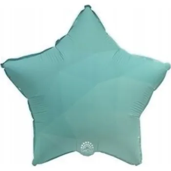 Balónek FÓLIOVÝ BALÓNEK HVĚZDA TYRKYSOVÝ GRADIENT 45 CM NAROZENINY