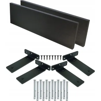 Obraz Police dřevotříska Global Service 65 x 20 cm černá