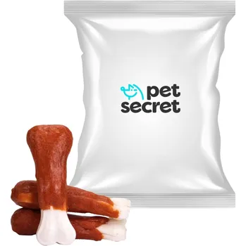 Pamlsek pro psa Lisovaná bílá kost s králíkem pamlsek pro dentální hygienu psa 500 g