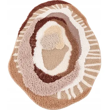 Koberec Koberec Béžový Protiskluzový Chodník Huňatý Měkký Příjemný 50x80cm