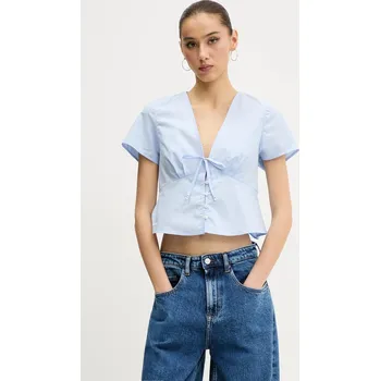 Pánská košile Bavlněná košile Tommy Jeans DW0DW21352 modrá 05X, vel. XL