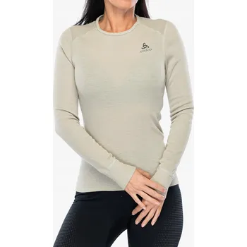 Dámská mikina Dámská termo Mikina Odlo Active Warm Eco BL Top Crew LS achátově šedá velikost S