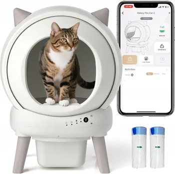Toaleta pro kočku Samočisticí automatický toaleta pro kočky s WIFI a aplikací KOSTOR NEKO