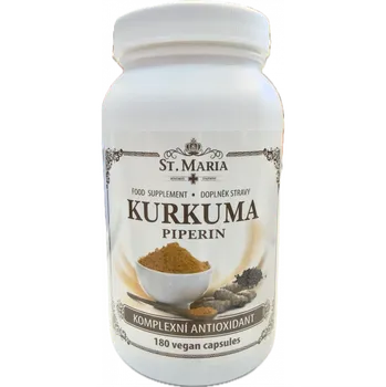Koření St.Maria Kurkuma + Piperin, 180 tobolek
