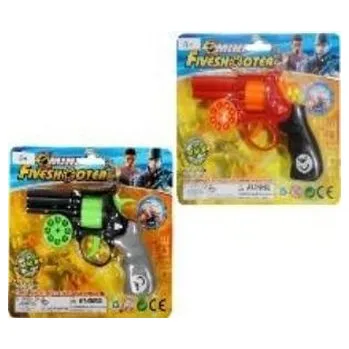 Dětská zbraň Pistolet na kapiszony i kulki MIX