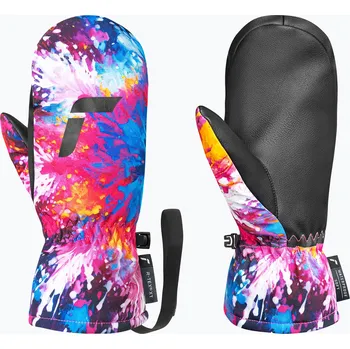 Dětské lyžařské rukavice Reusch Carter R-Tex XT Junior mitten black/multicolor snowflake