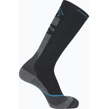 Pánské ponožky Lyžařské ponožky Salomon MTN black/blue danube