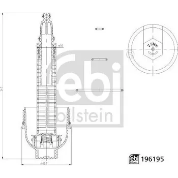 Olejový filtr Kryt, pouzdro olejového filtru FEBI BILSTEIN 196195