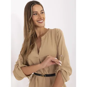 Dámské šaty Šaty DHJ SK 5766.18X camel jedna velikost