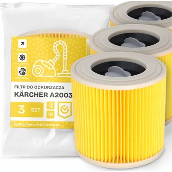 Filtr do vysavače 3x FILTR do VYSAVAČE Kärcher A2003 Vzduchový ÚČINNÝ SILNÝ Filtry EM-W