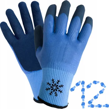 Pracovní rukavice Pracovní Rukavice Zateplené Ochranné Zimní MAGROS Latexové vel. 10 vel.XL 12 párů