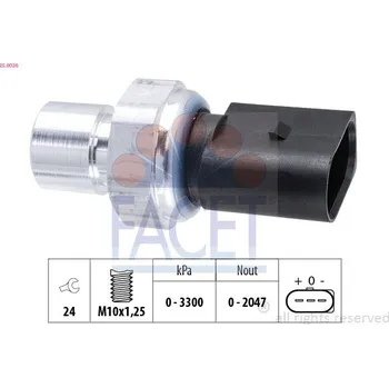 Tlakový vypínač, klimatizace FACET 25.0026