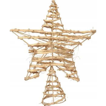 Vánoční dekorace Špička na stromeček Hvězda 30 cm 1 ks