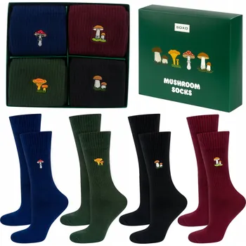 Pánské ponožky Soxo pánské ponožky s houbami v krabičce
