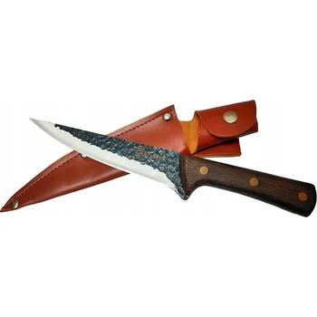Kuchyňský nůž NŮŽ LOVECKÝ KUCHYŇSKÝ ŠÉFKUCHAŘSKÝ UNIVERZÁLNÍ OSTRÝ FINKA 26cm POUZDRO