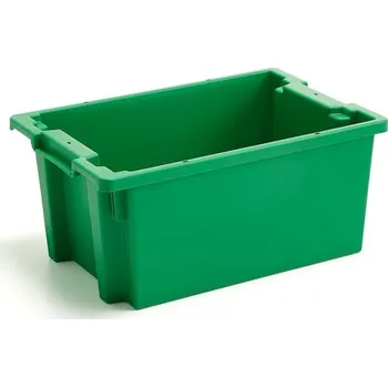 přepravka pro zvíře Plastová přepravka SPENCE, stohovatelná, 45 l, 600x400x270 mm, zelená