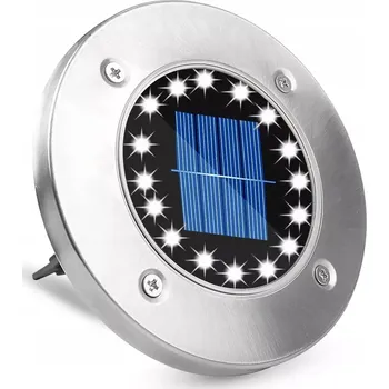 Venkovní osvětlení SOLÁRNÍ ZAHRADNÍ LAMPA LED ZAPICHOVACÍ DISK SE SOUMRAKOVÝM SENZOREM 1 ks