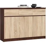 Komoda K140 3D3SZ wenge/sonoma