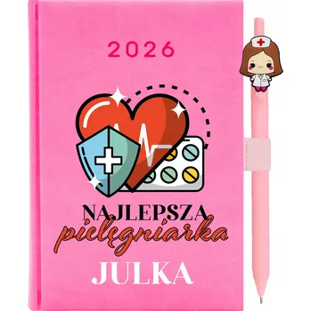 Kalendář Knižkový kalendář 2026 A5 FunnyCase růžový