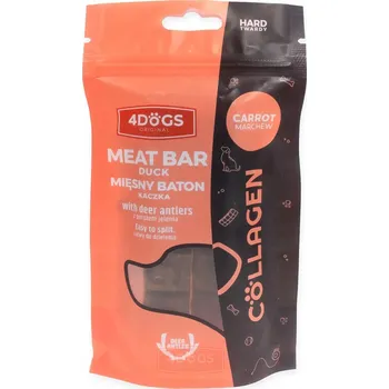 Pamlsek pro psa 4DOGS Tvrdé masové tyčinky s kachnou, parožím a mrkví 2 ks