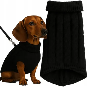 Obleček pro psa OBLEČEK PRO PSA KOČKU TEPLÝ ZIMNÍ SVETR OBLEČENÍ NA PODZIM A ZIMU ROLÁK