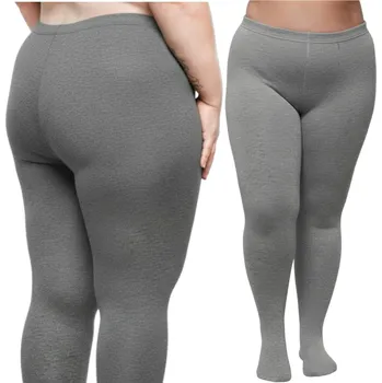 Dámské legíny Punčocháče Dámské Zateplené Tlusté Teplé Zimní Plus Velikost Elastické 2XL/3XL