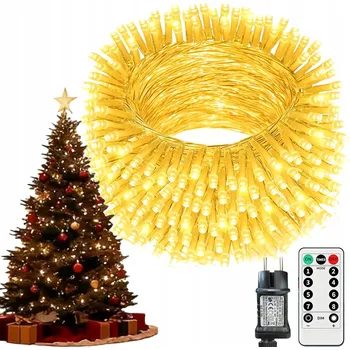 Vánoce SVĚTELNÝ ZÁVĚS VÁNOČNÍ OSVĚTLENÍ NA STROMEČEK SVÁTEČNÍ GIRLANDA 350 LED 35m