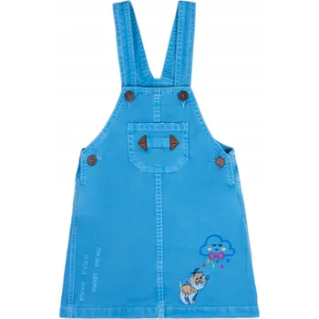 Dámské šaty Bavlna Šaty BONITO pro dívky, velikost 116, MODRÉ