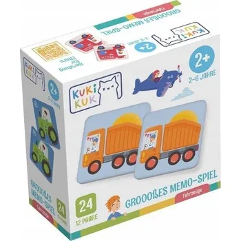 Desková hra Kukikuk Grooosses Memo-Spiel Fahrzeuge